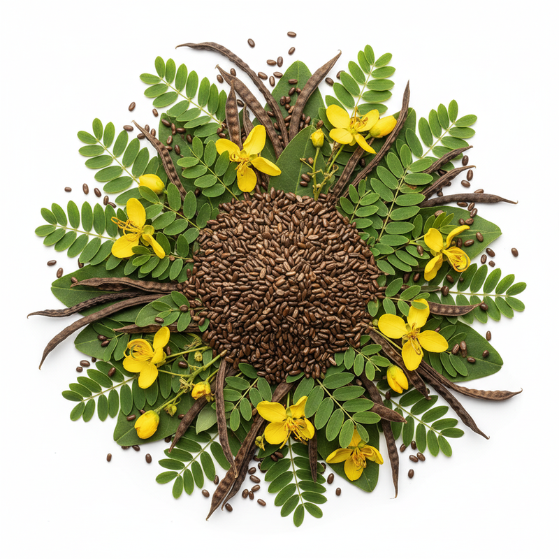 Cassia seed extract with pods and flowers — Show Me Plus™